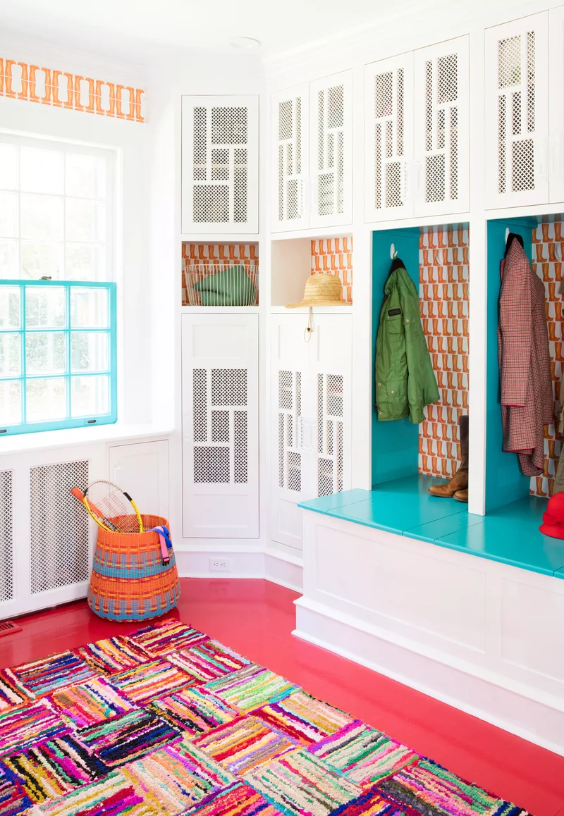 Colorful Mudroom Ideas