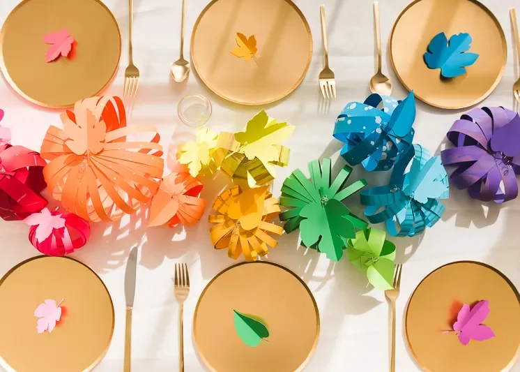 Colorful Paper Pumpkins