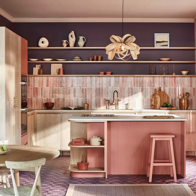 30 Pink Kitchen Designs Showing Pink as the Ideal Neutral 30 Combine Pinks and Purples