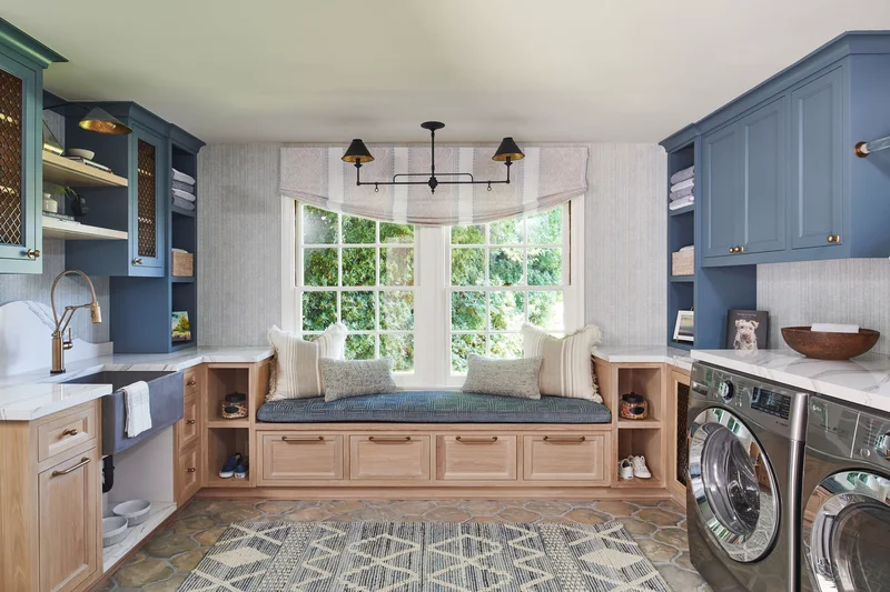Combined Mudroom and Laundry Room