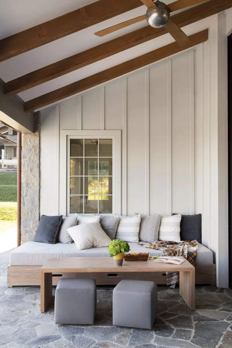 35 Stunning Patio Design Ideas for Your Outdoor Oasis 17 Consider Built-In Seating