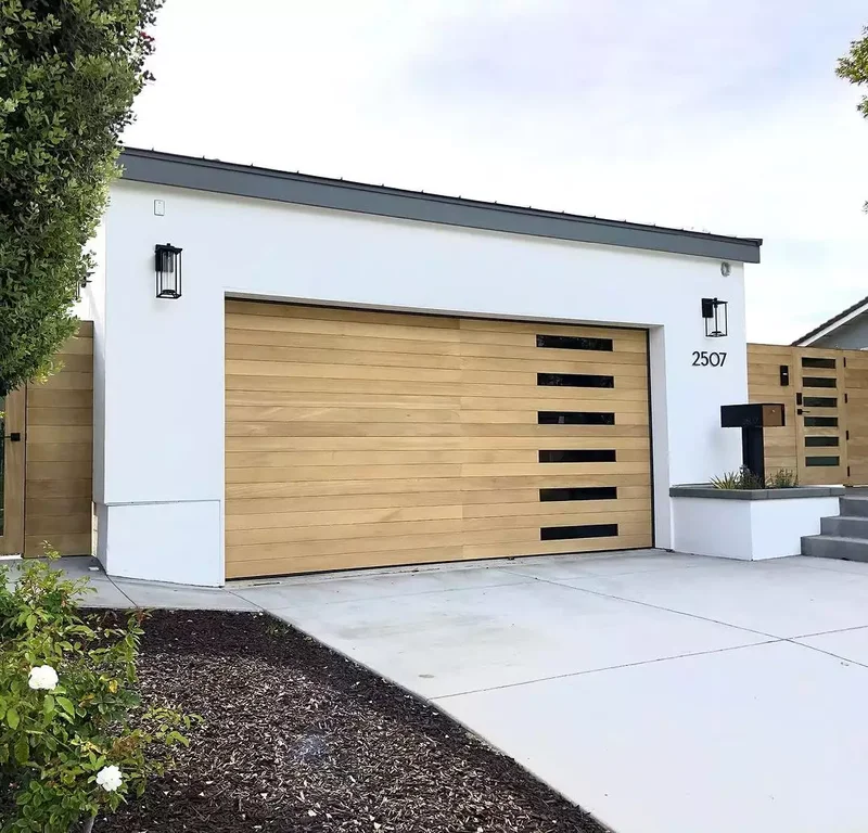 52 Stunning Garage Door Ideas to Boost Your Curb Appeal 16 Contemporary Door With Side Windows