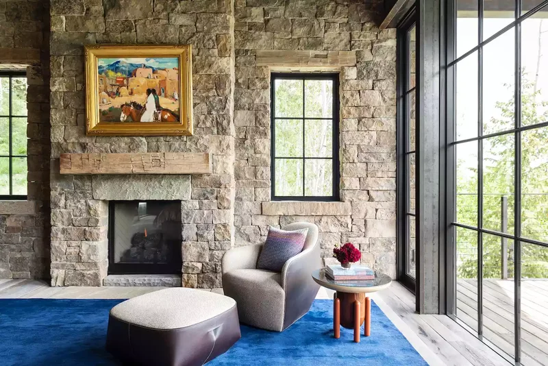 57 Fireplace Styling Ideas to Transform Your Living Space 8 Contrast Rustic and Refined