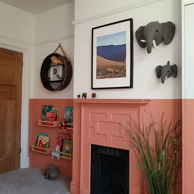 36 Beautiful Painted Fireplace Ideas for Your Home 13 Cool Coral Fireplace