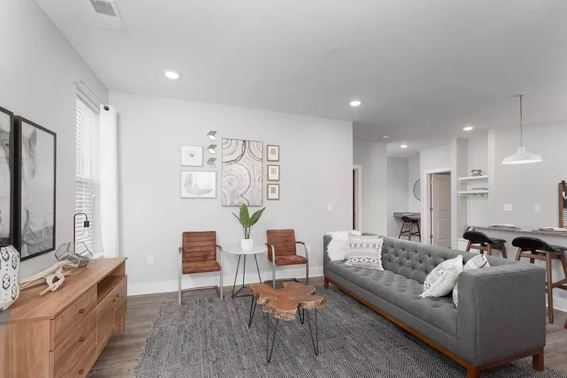 42 Beautiful Gray Living Room Ideas for Peaceful Spaces 2 Cool Gray and Warm Accents