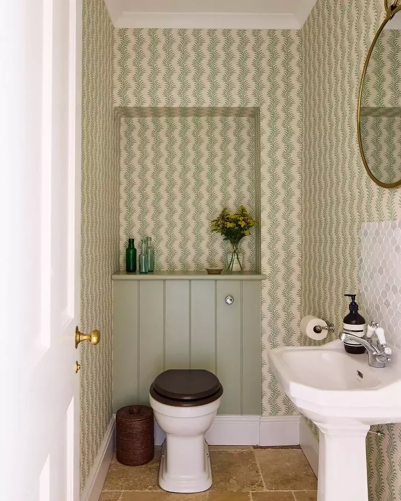 42 Country Bathroom Ideas for Your Modern Farmhouse Style 13 Country Bathroom With Playful Patterns