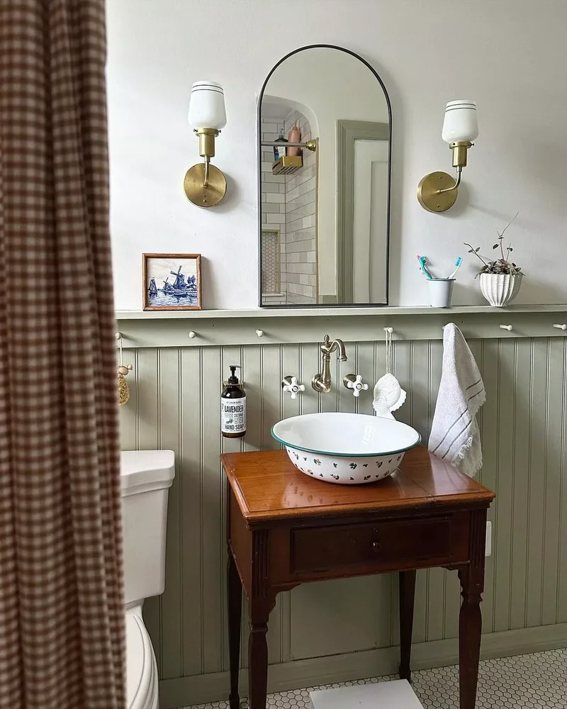 42 Country Bathroom Ideas for Your Modern Farmhouse Style 23 Country Checkers