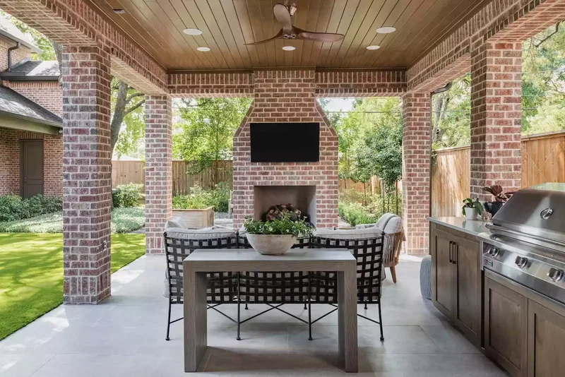 22 Outdoor TV Ideas to Create an Entertaining Backyard 15 Covered Patio With TV
