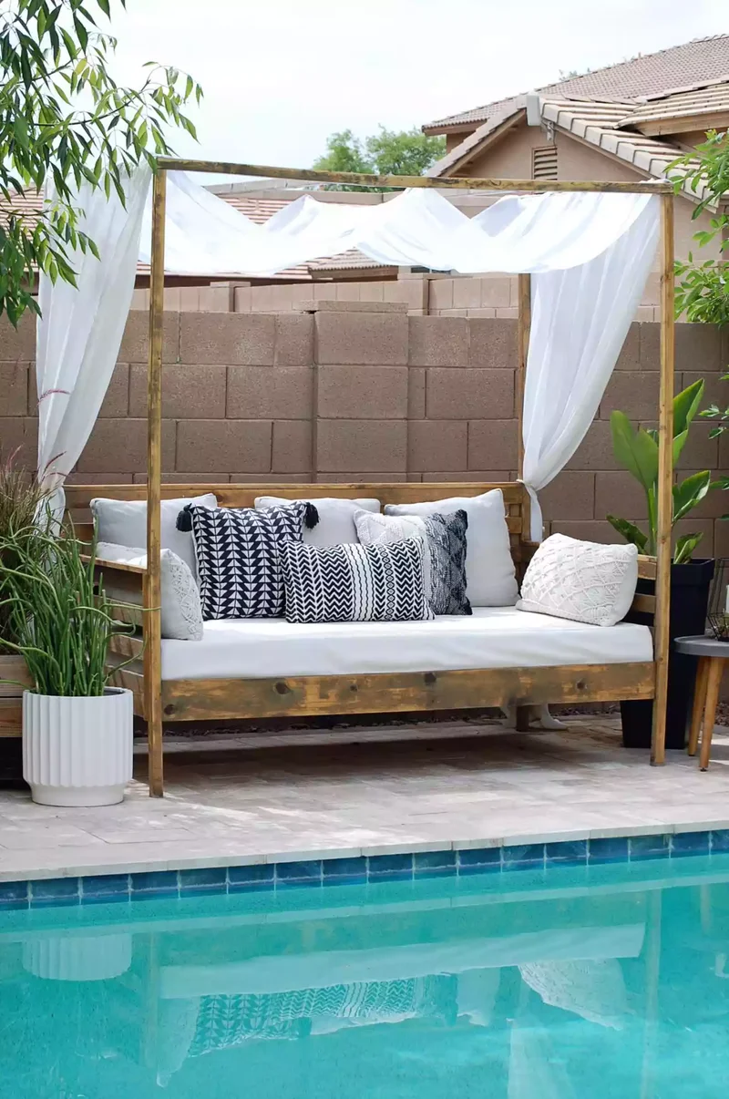 40 Budget-Friendly DIY Backyard Projects for Your Dream Oasis 33 Cozy Up on a DIY Daybed