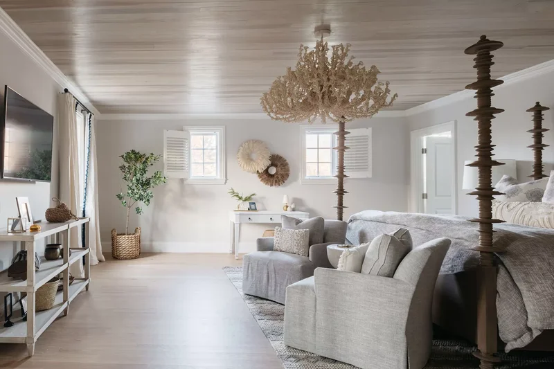 22 Calming and Expert-Approved Bedroom Layout Designs 15 Create Bedroom and TV Lounge