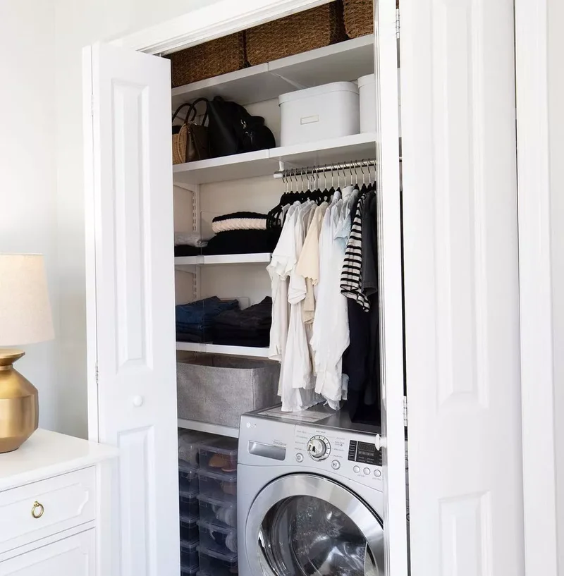 Create a Guest Room Laundry Closet