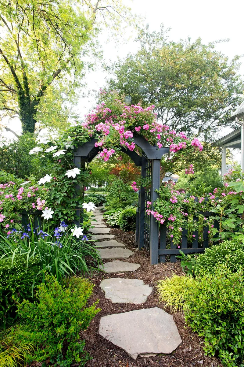 20 Beautiful Garden Arbor Ideas for Your Outdoor Oasis 20 Create a Path for Strolling