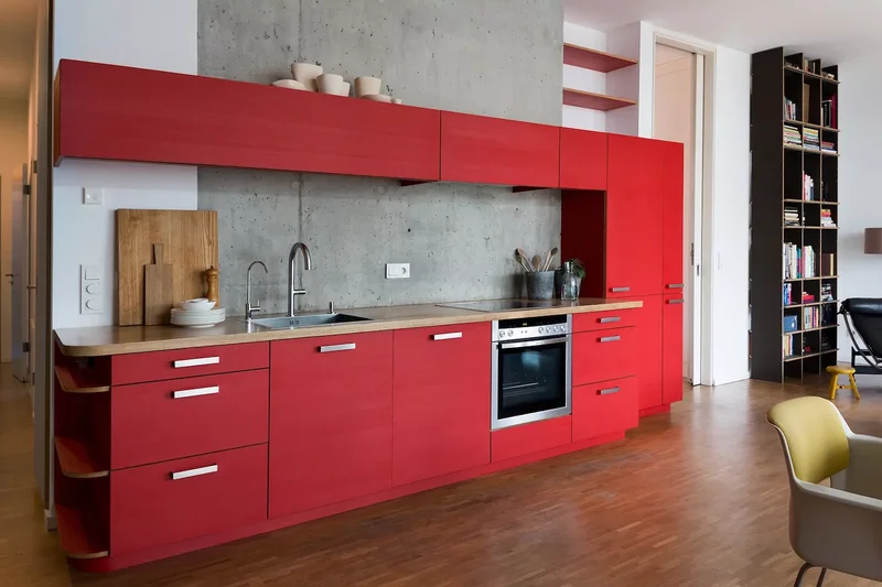 28 Red Kitchen Ideas That'll Transform Your Cooking Space 5 Create an Accent Wall