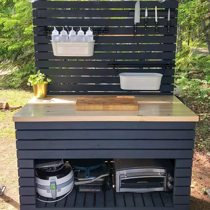 43 Budget-Friendly Backyard Makeover Ideas You'll Love 37 Create an Outdoor Kitchen Island