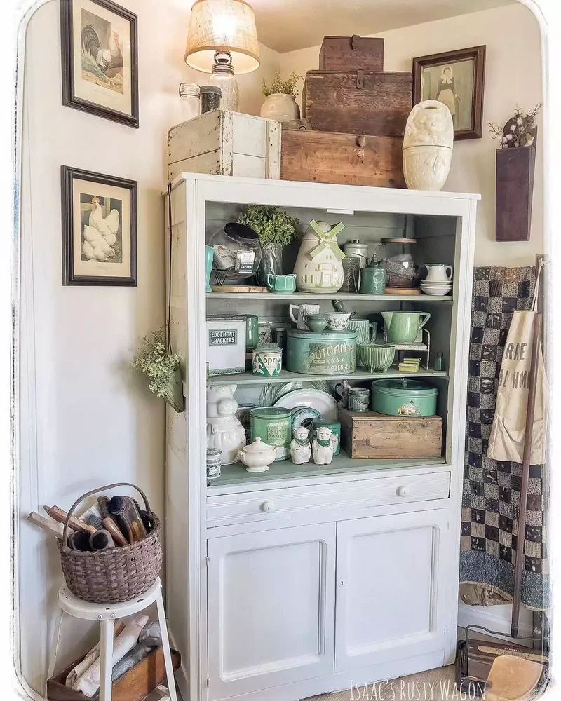 30 Charming Cottagecore Kitchen Ideas for Your Cozy Home 24 Curate a Collection