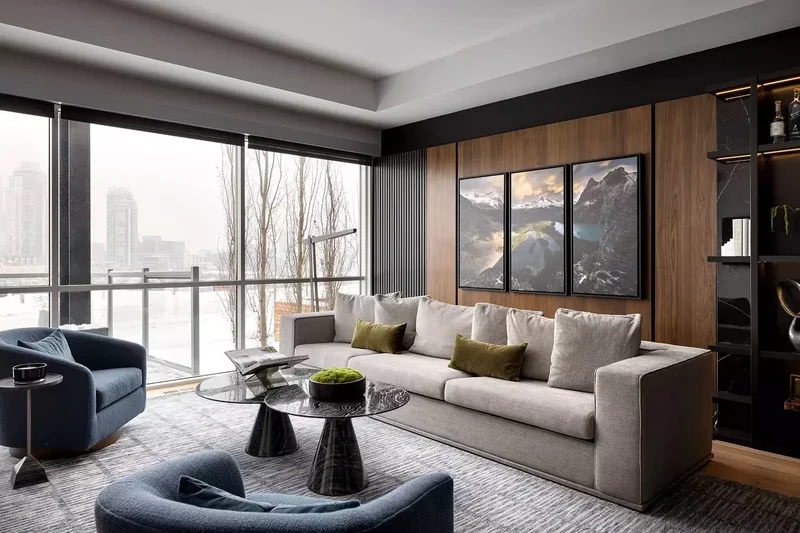 Contemporary Living Room Decorating Ideas That Stand the Test of Time 6 Custom Wall Paneling