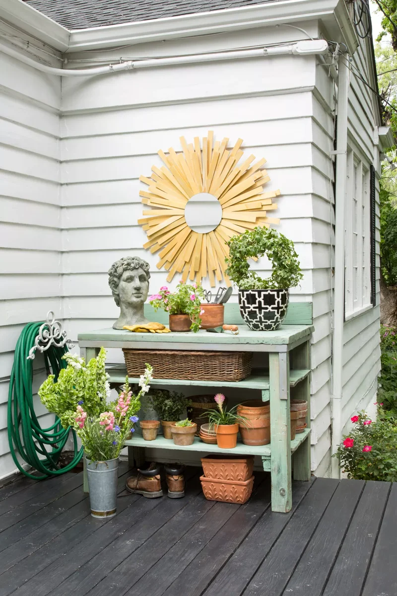 26 Smart Deck Storage Solutions to Tidy Your Outdoor Area 12 Customize a Potting Station
