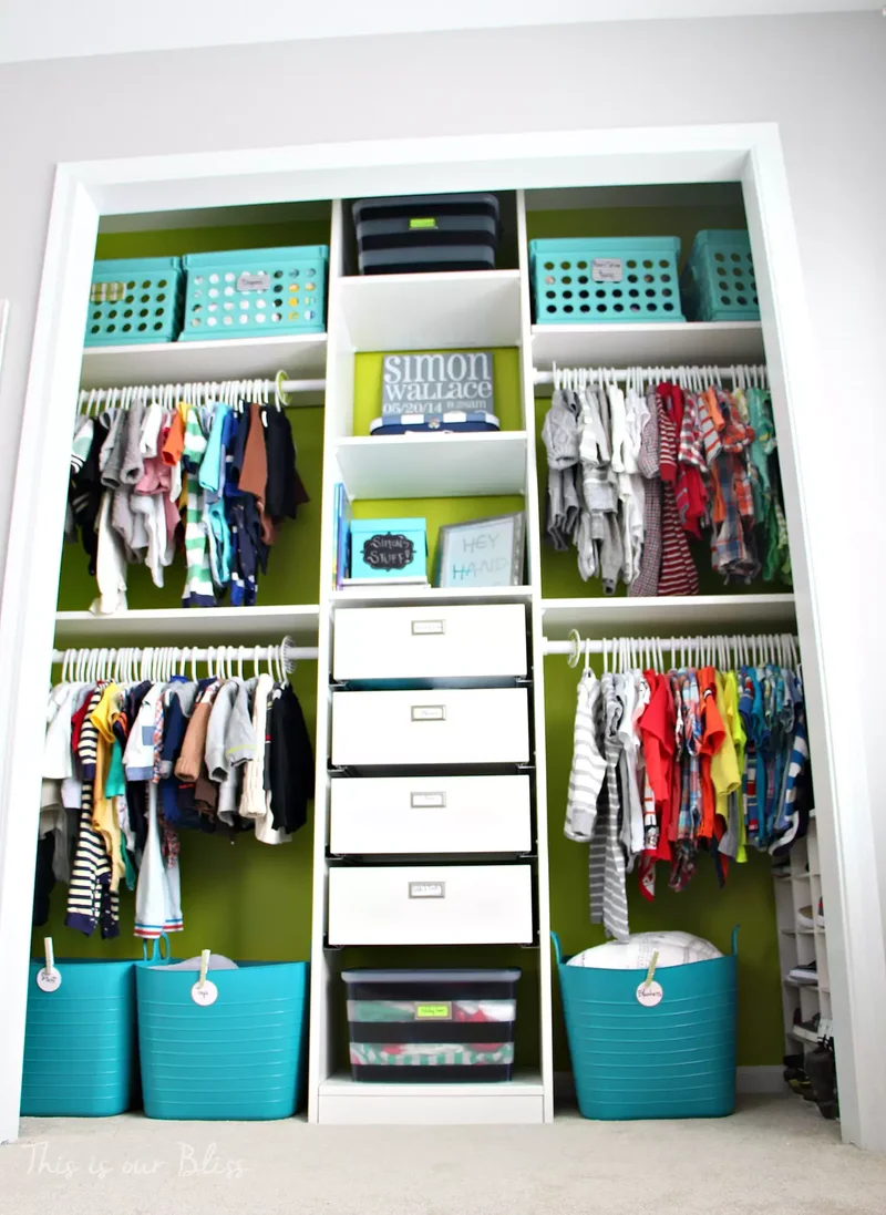DIY Nursery Closet