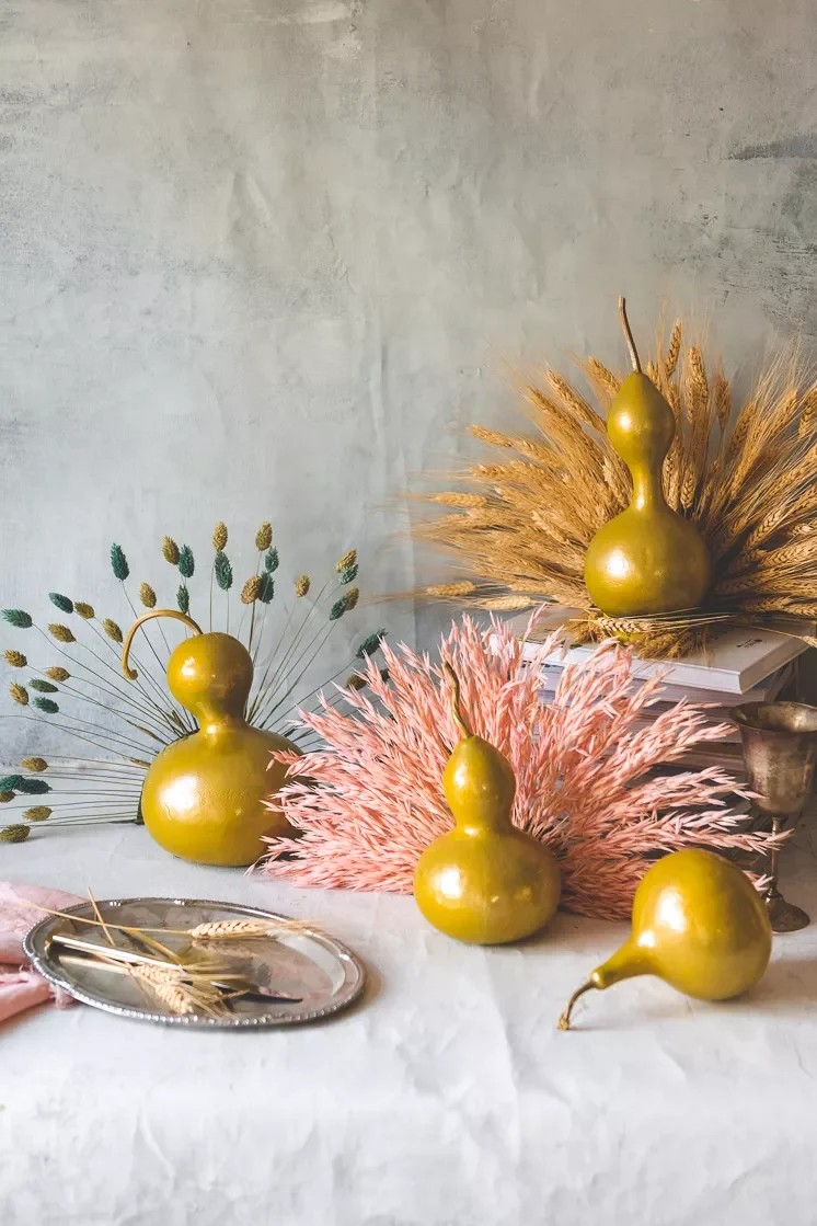 DIY Turkey Gourd Decorations