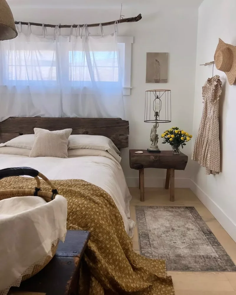 DIY an Earthy Curtain Rod