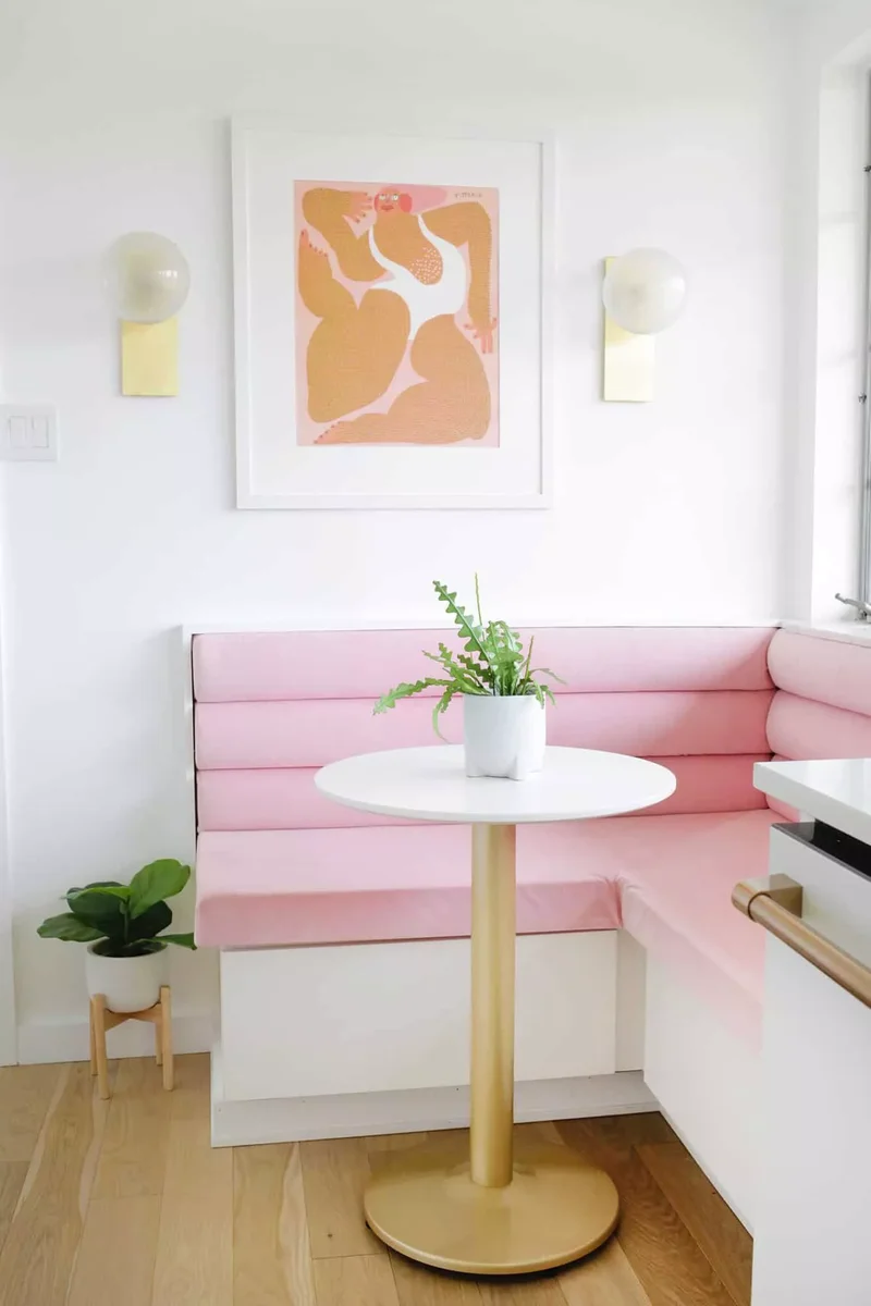 37 Banquette Seating Designs That Bring Cafe Vibes Home 19 DIY an L-Shaped Banquette