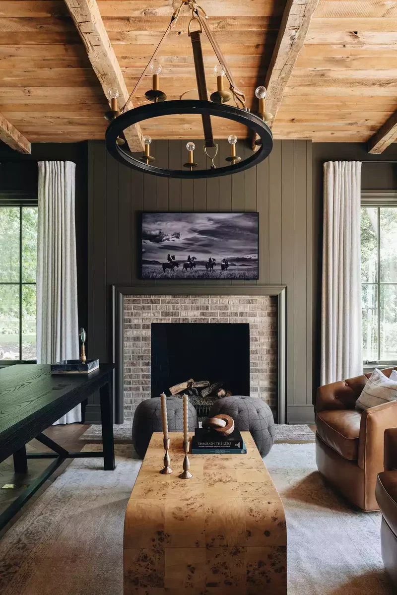 Darken the Fireplace Wall