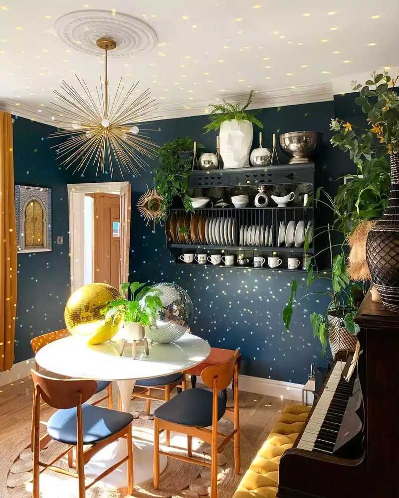 40 Beautiful Blue Dining Rooms You'll Want to Recreate 15 Dazzling Disco