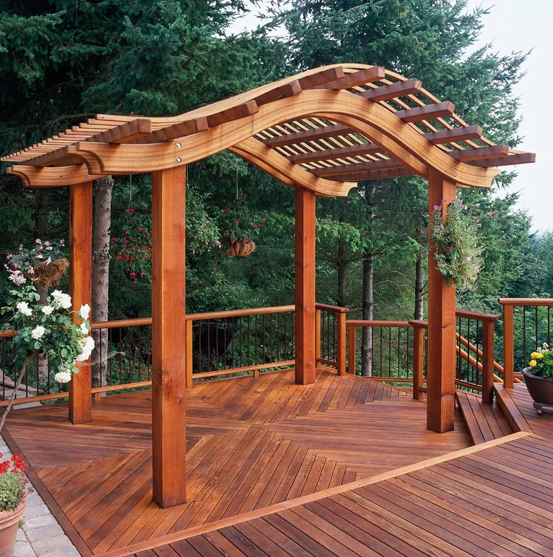20 Beautiful Garden Arbor Ideas for Your Outdoor Oasis 4 Deck Out Your Yard