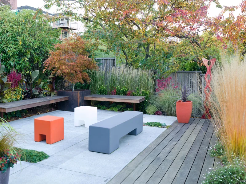 15 Ground-Level Deck Designs for Your Dream Outdoor Retreat 10 Deck with Mixed Materials