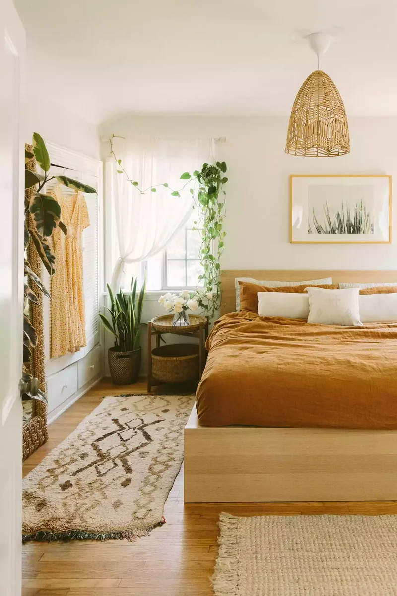47 Bohemian Bedroom Designs That Feel Relaxed and Unique 20 Decorate With Plants