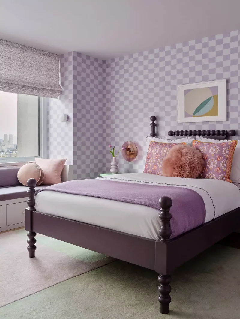 52 Creative and Stylish Teen Bedroom Design Inspirations 9 Decorate With Purple