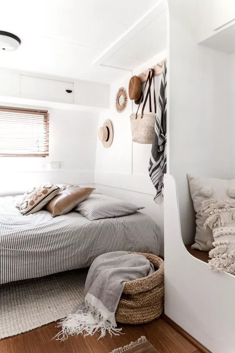 47 Bohemian Bedroom Designs That Feel Relaxed and Unique 13 Decorate a Vintage Camper