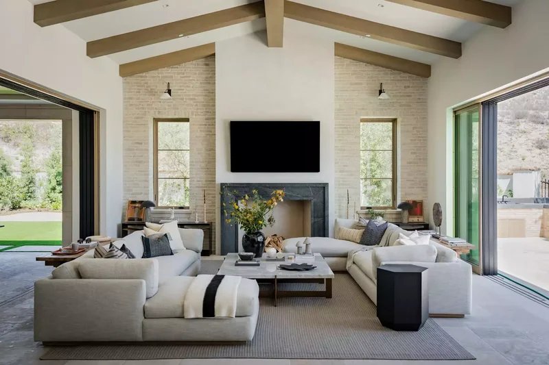 Contemporary Living Room Decorating Ideas That Stand the Test of Time 8 Decorative Beams