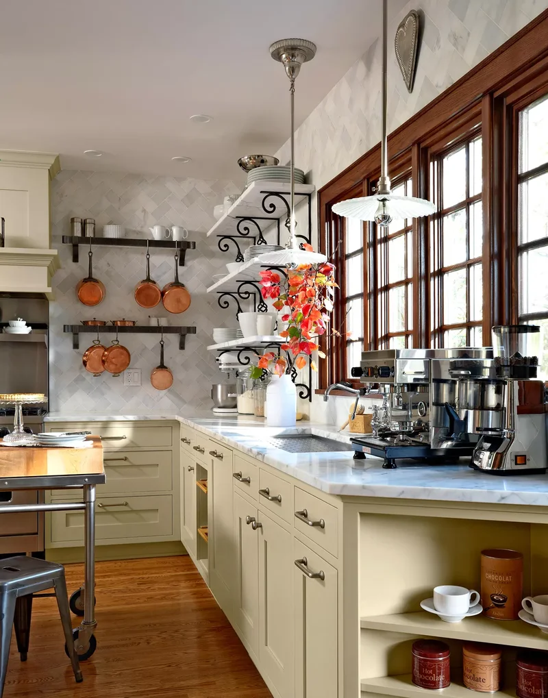 15 Stylish Pot Rack Ideas to Organize Your Cookware 13 Decorative Pot Rack Ideas