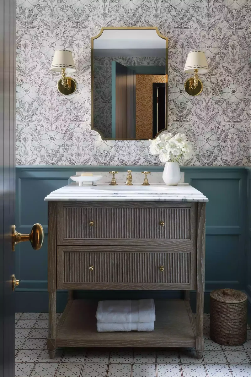 32 Half Bath Design Ideas to Inspire Bold Experimentation 17 Decorative Wall Paneling