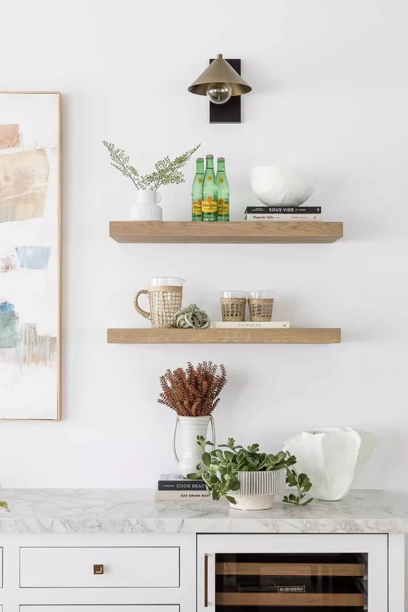 Display Items With Open Shelving