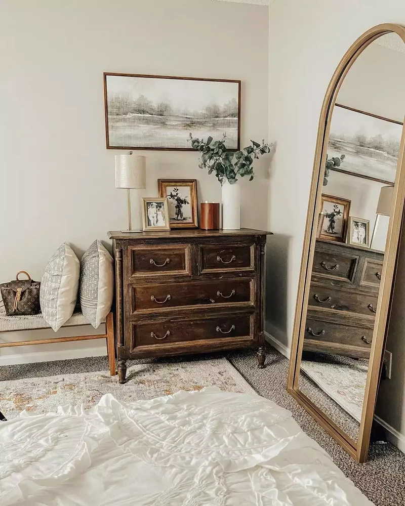 36 Beautiful Dresser Styling Ideas You Need to See Today 26 Display Your Favorite Memories