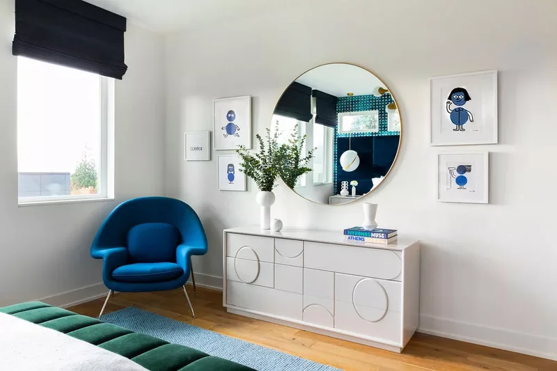 36 Beautiful Dresser Styling Ideas You Need to See Today 14 Display a Mirror and Art