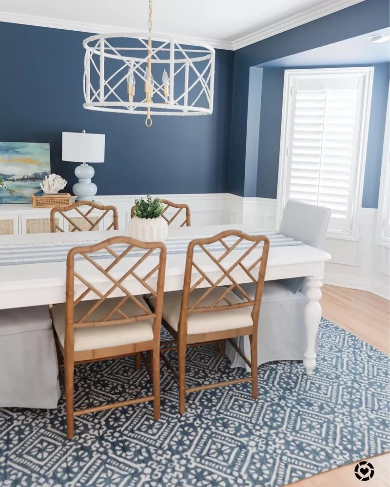 40 Beautiful Blue Dining Rooms You'll Want to Recreate 8 Don