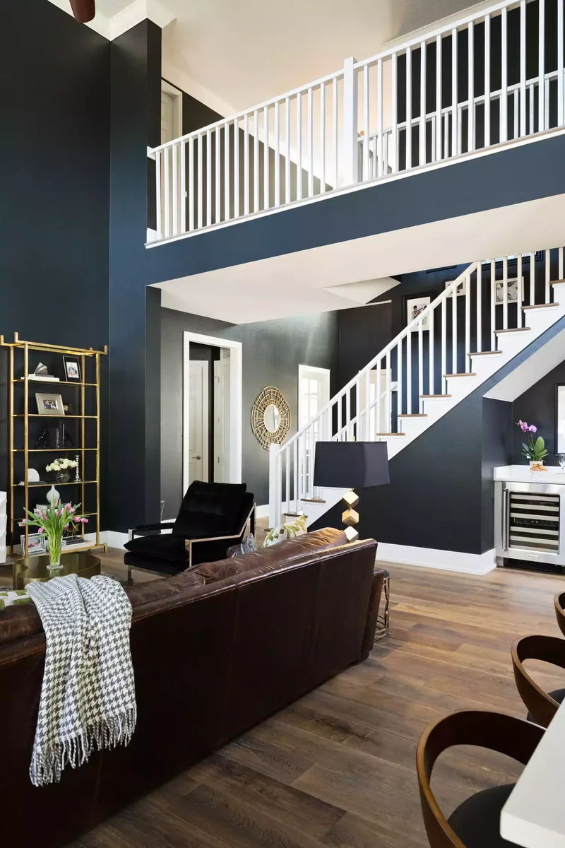 Double-Height Black Walls