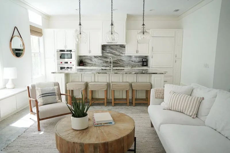 Dramatic Stone Backsplash