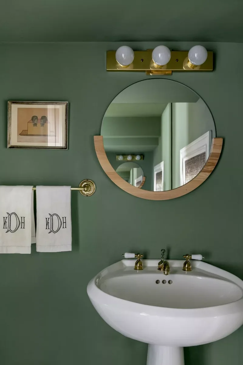 41 Bathroom Paint Color Ideas to Transform Your Space 7 Earthy Green