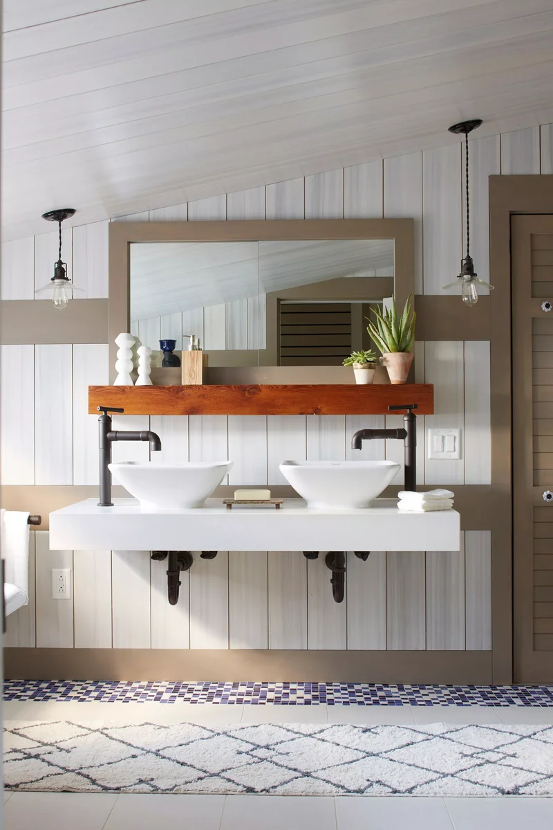 Eclectic Rustic Bathroom