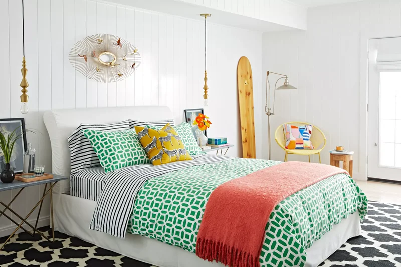Eclectic (and Inexpensive) Bedding