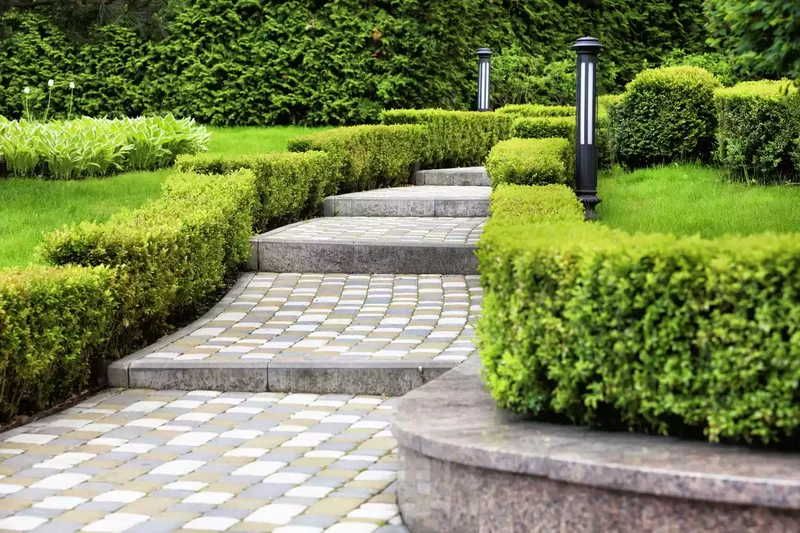 45 Beautiful Backyard Walkway Ideas to Transform Your Yard 9 Elegant Cobblestone