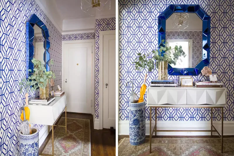 22 Beautiful Entryway Designs That Create Lasting Impact 17 Elegant Small Entryway in a New York City Apartment