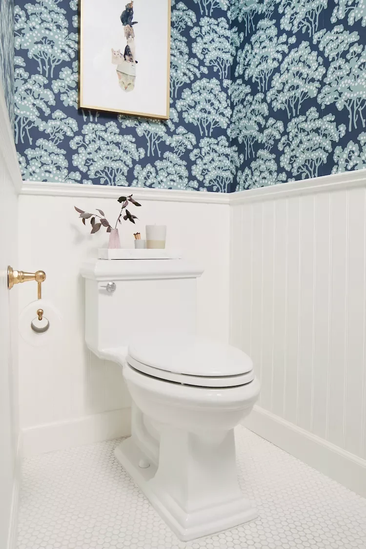 43 Beautiful Powder Room Ideas to Transform Your Half Bath 27 Embellish With Wainscoting