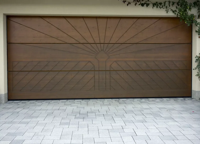 52 Stunning Garage Door Ideas to Boost Your Curb Appeal 19 Embossed Wood Door