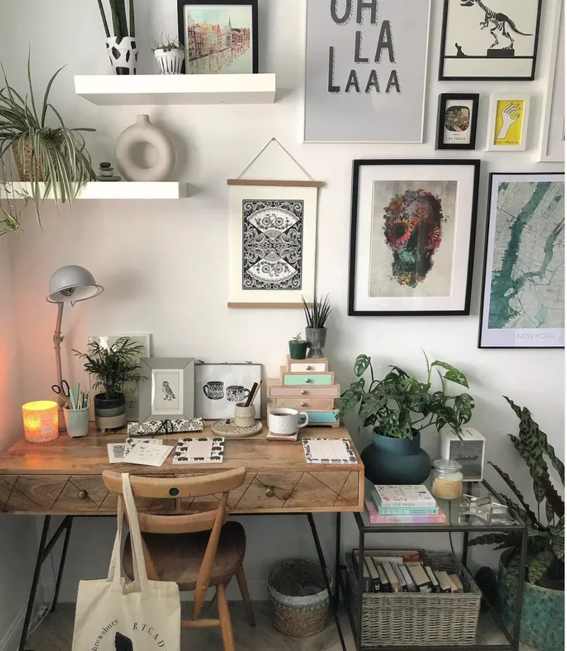 15 Desk Styling Ideas to Express Your Personal Design Style 2 Embrace Maximalism