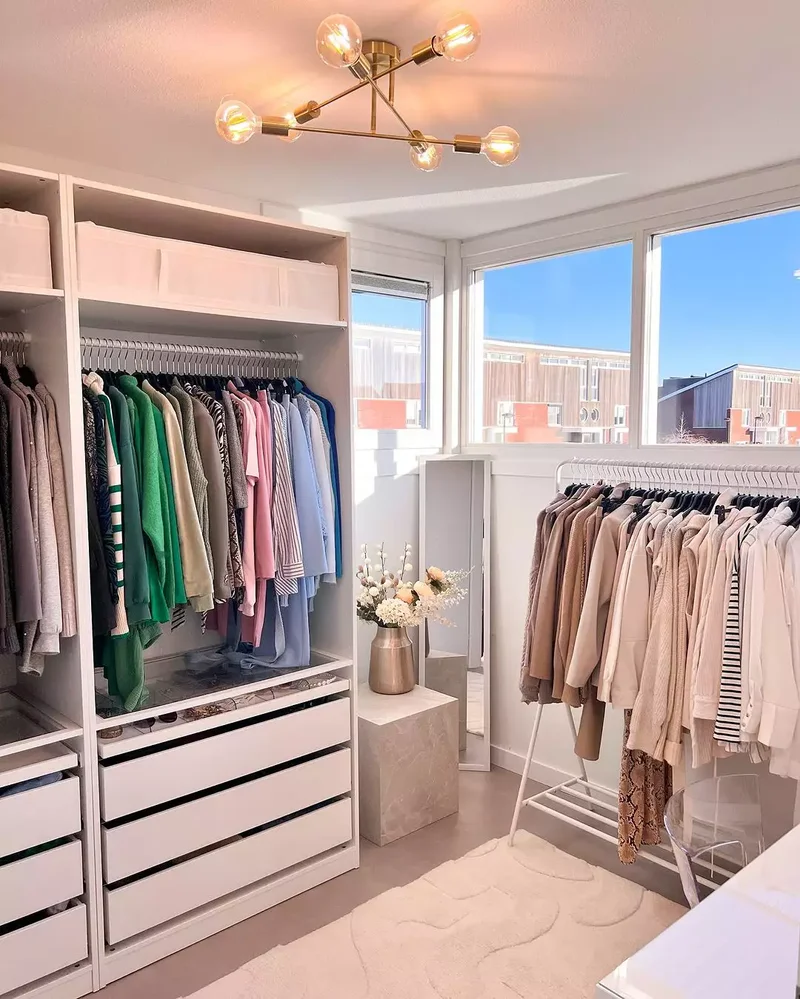 15 Closet Lighting Ideas to Illuminate Your Wardrobe Space 8 Embrace Natural Light